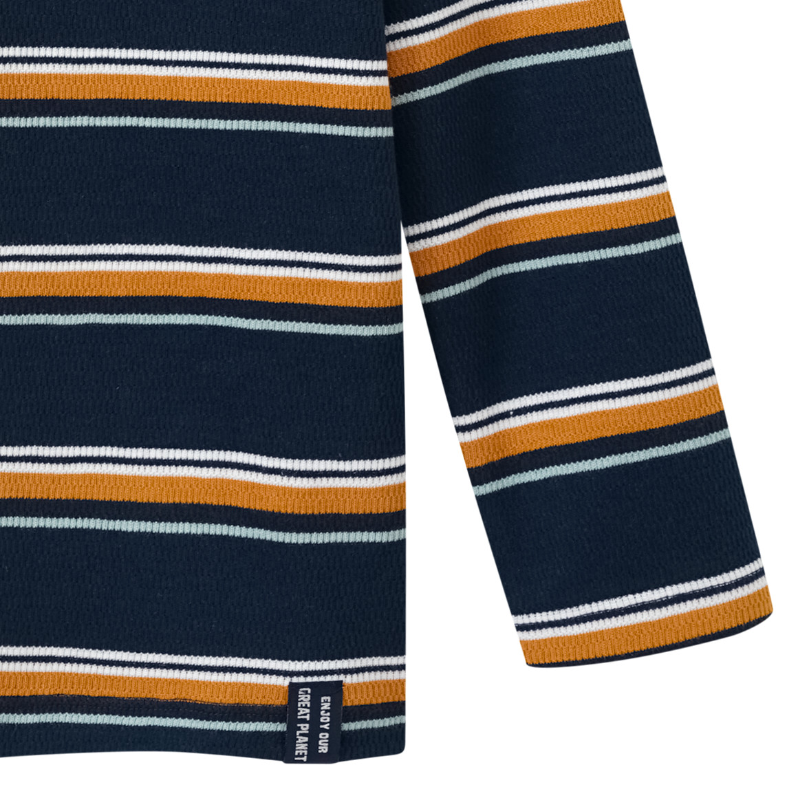 Topolino Jungen Langarmshirt mit Streifen dunkelblau / hellbraun