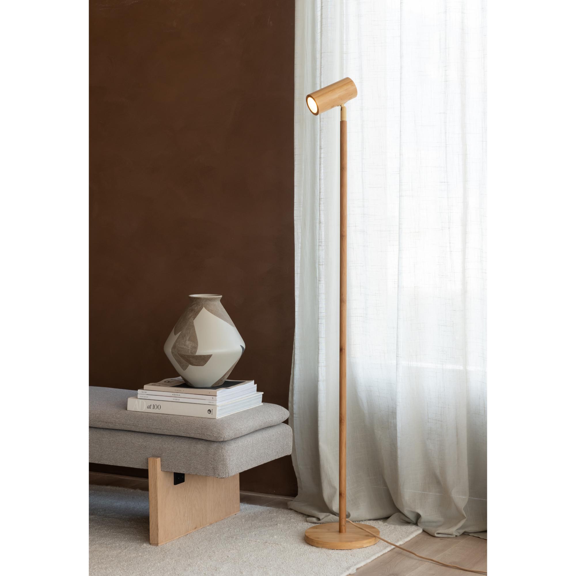 GOOD&MOJO Vloerlamp Java - Naturel - Ã23cm