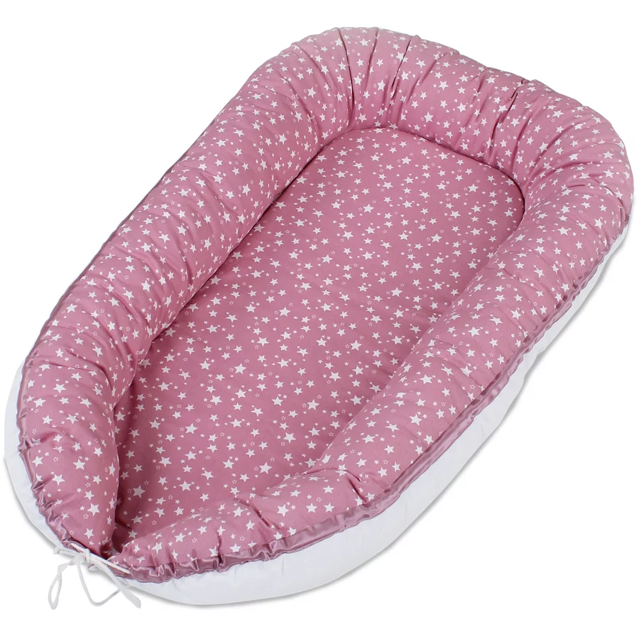 babybay® Kuschelnest beere Sterne weiß