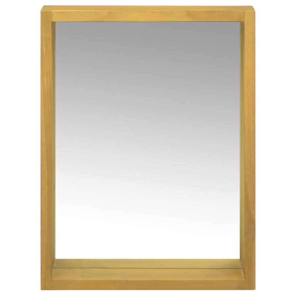 vidaLXL Spiegelkast, 30x10x40 cm, Massief teakhout
