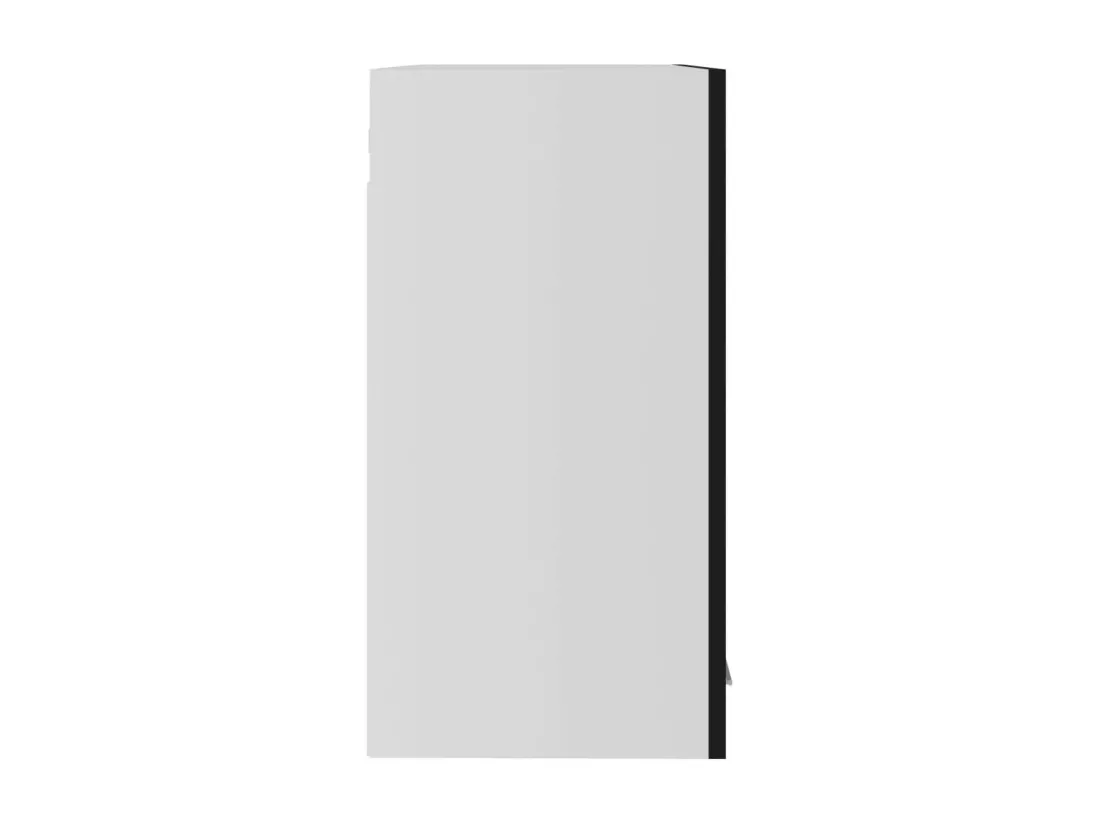 Armoire en verre suspendue Noir 60x31x60