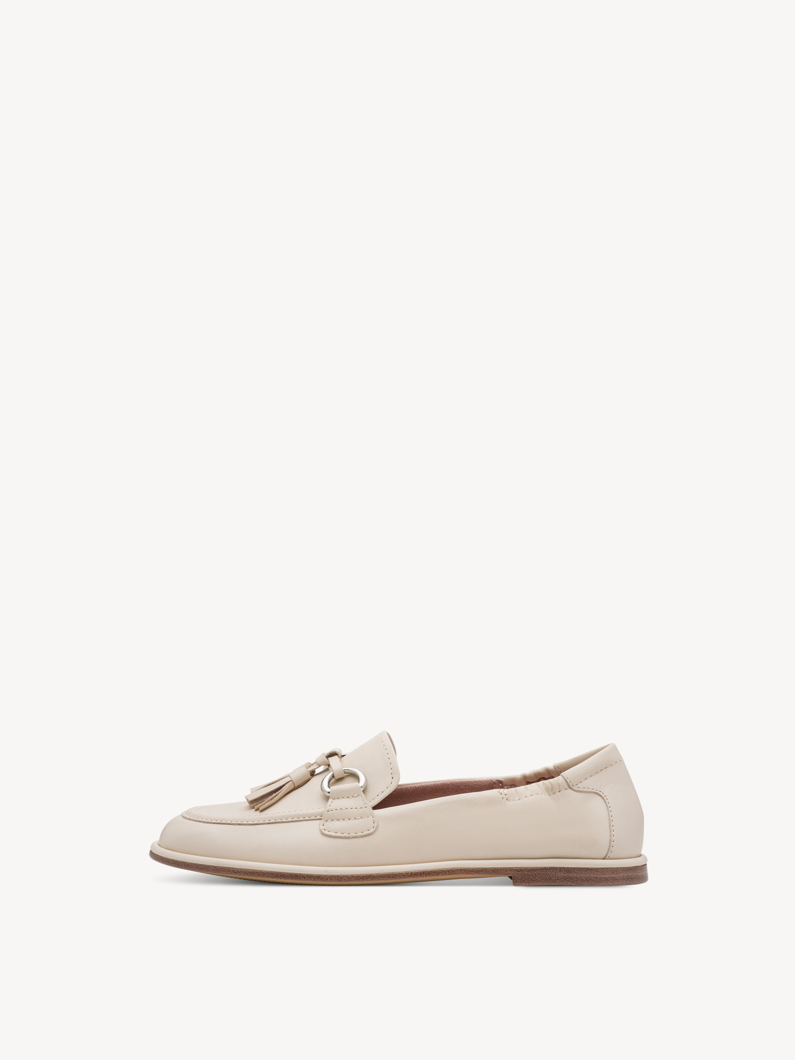 Leren Instappers - beige