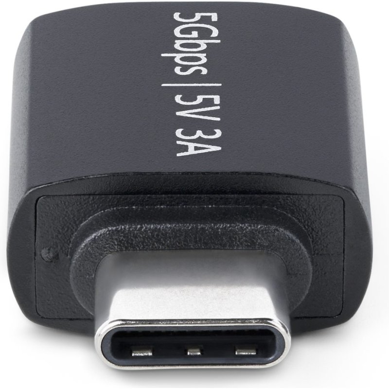 StarTech.com Adaptateur USB-C vers USB-A, USB 5Gbps, 3A, Convertisseur USB-C Mâle vers USB-A Femelle, Boîtier Métallique Durable - Compatible Thunderbolt