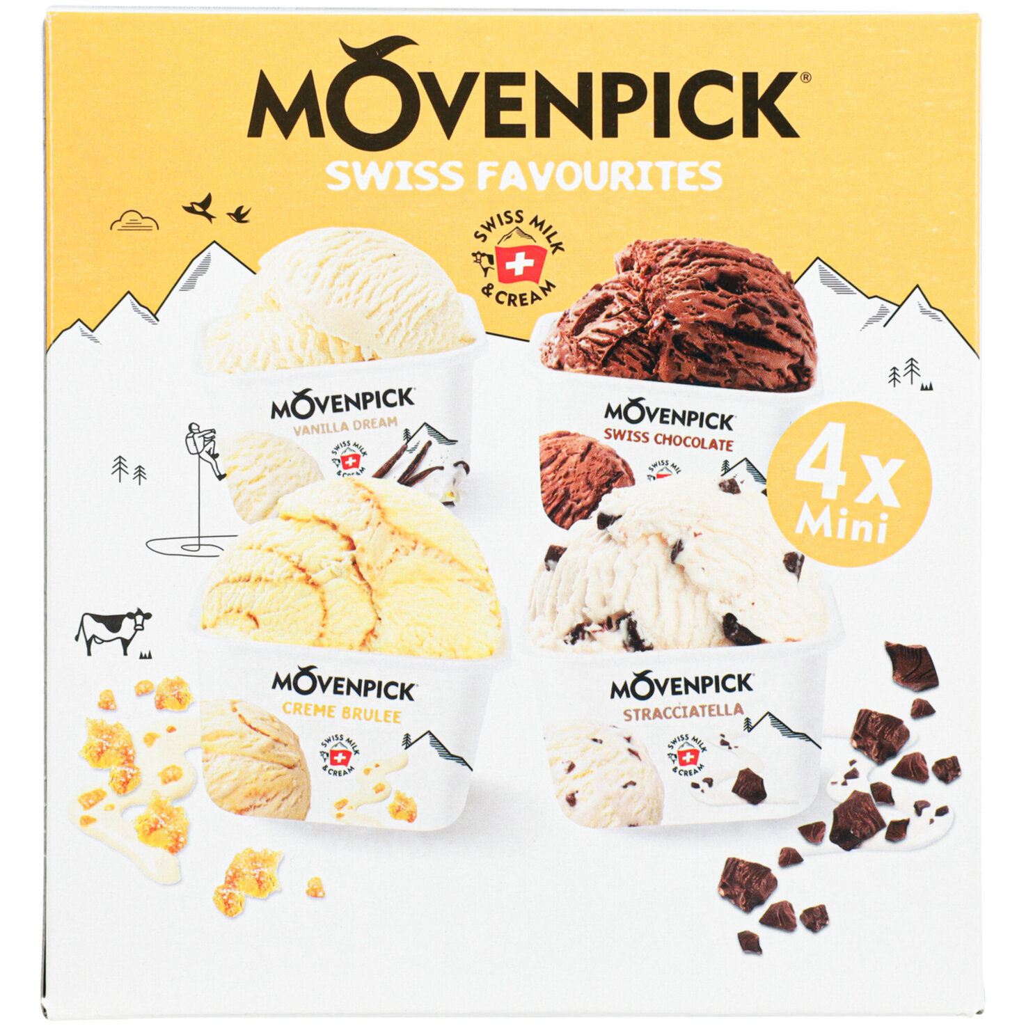 Mövenpick Swiss Favourites 4x100ml