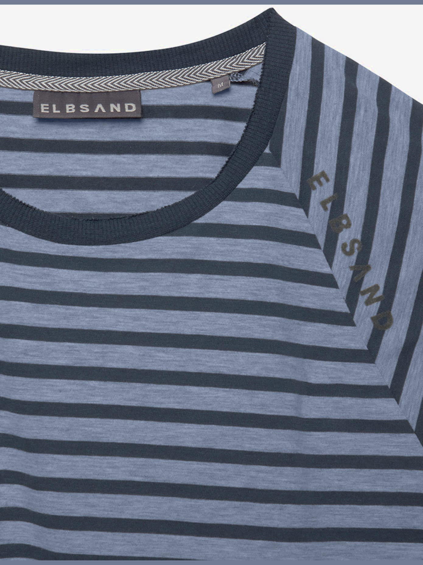 T-shirt à manches courtes encolure ronde avec bord-côtes ouverts