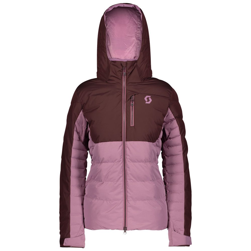 Scott Ultimate Down Daunenjacke Damen red fudge cassis pink