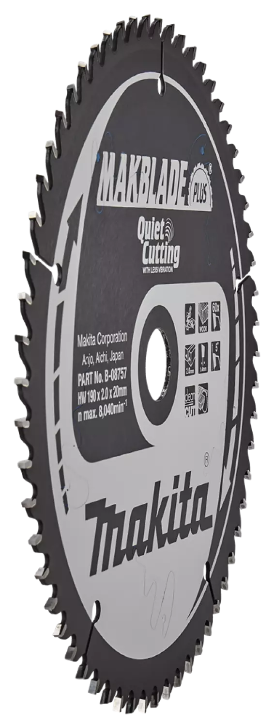 Makita B-08757 Cirkelzaagblad Hout - 190x20x2,0mm 60T