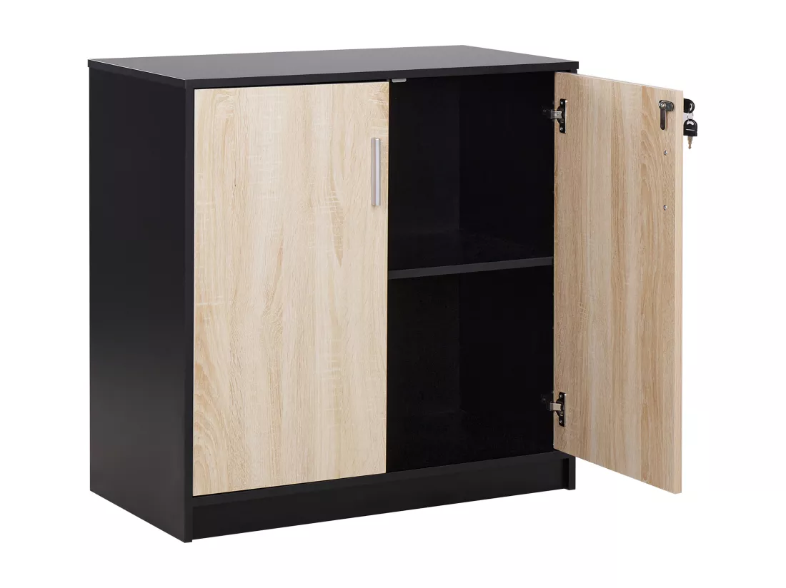 Meuble de rangement ZEHNA Marron/noir