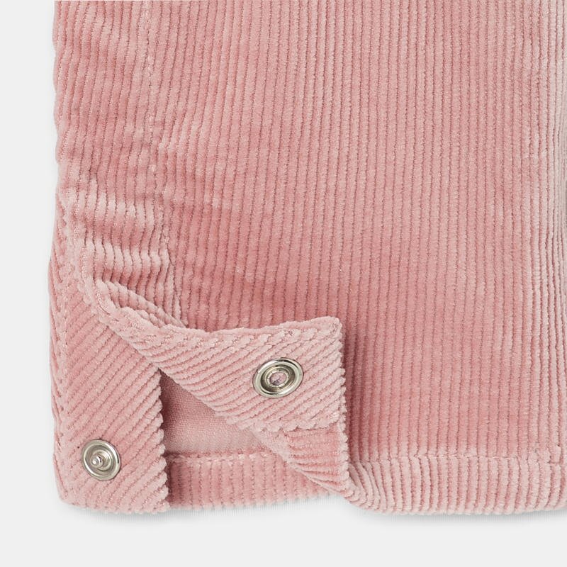 Salopette en velours côtelé rose mixte Absorba Rose