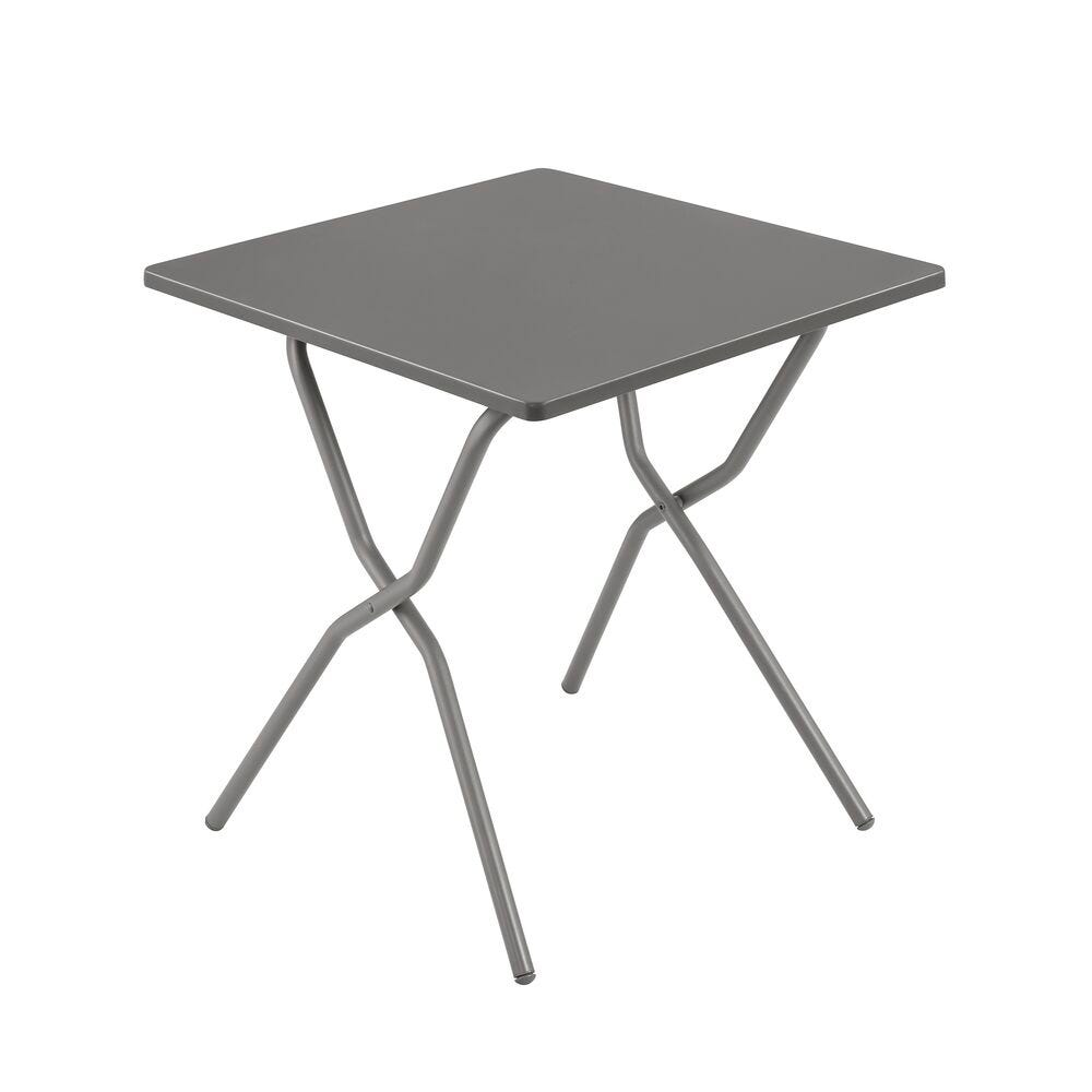 Faltbarer Gartentisch 64*70*72cm Balcony Stahl Grau Titane