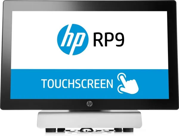HP RP9 G1 Retail System 9015 - Alt-i-én - 1 x Celeron G3900 / 2.8 GHz - vPro - RAM 4 GB - SSD 128 GB - 3D V-NAND technology - HD Graphics 510 - GigE - FreeDOS 2.0 - skærm: LED 15.6