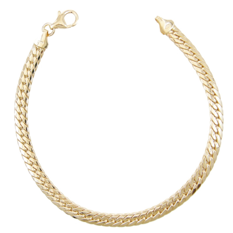 Bracelet Femme Or Jaune - Maille Anglaise