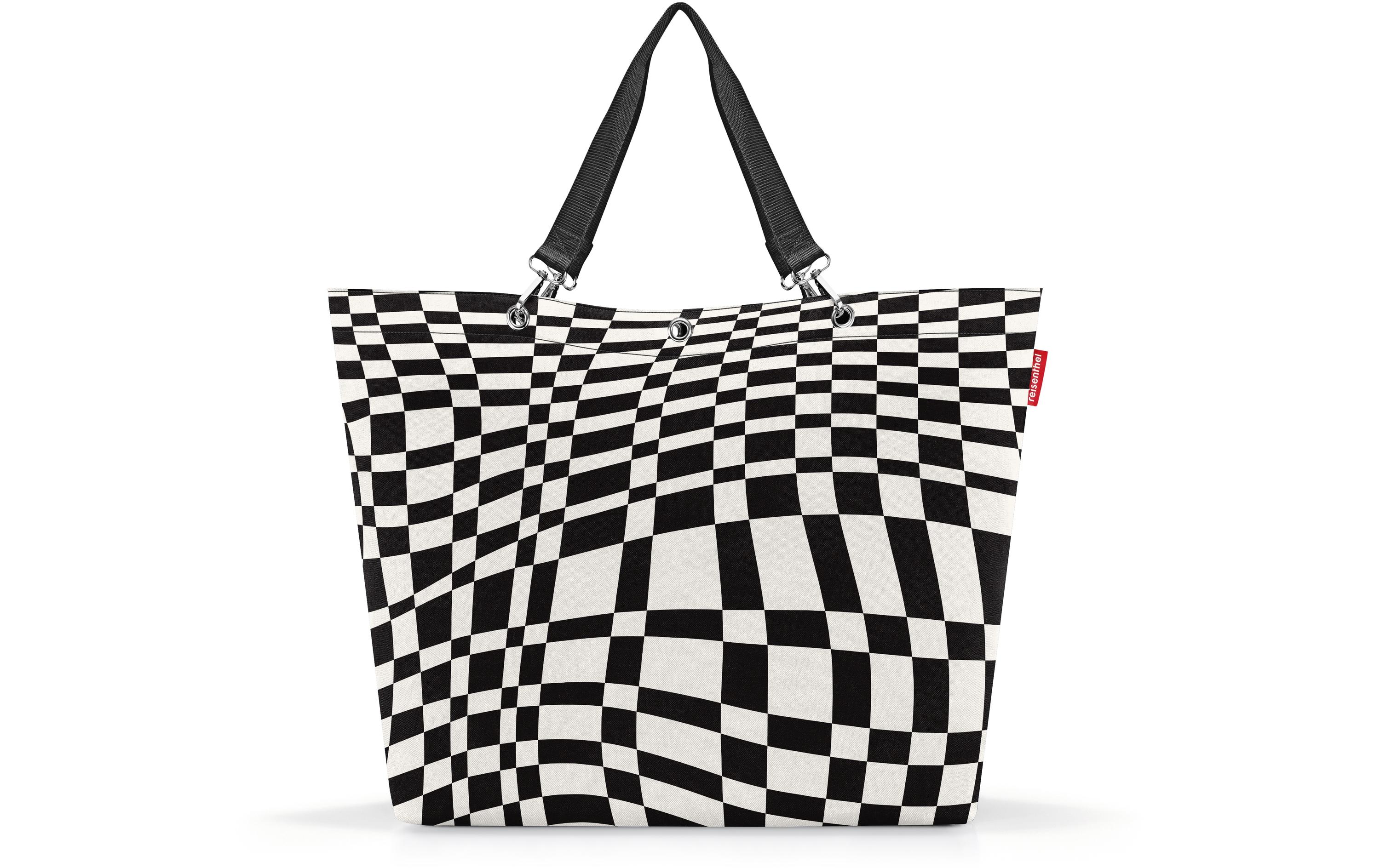 Tasche Shopper XL Op-ArtEinkaufstasche mit Tragegriffen