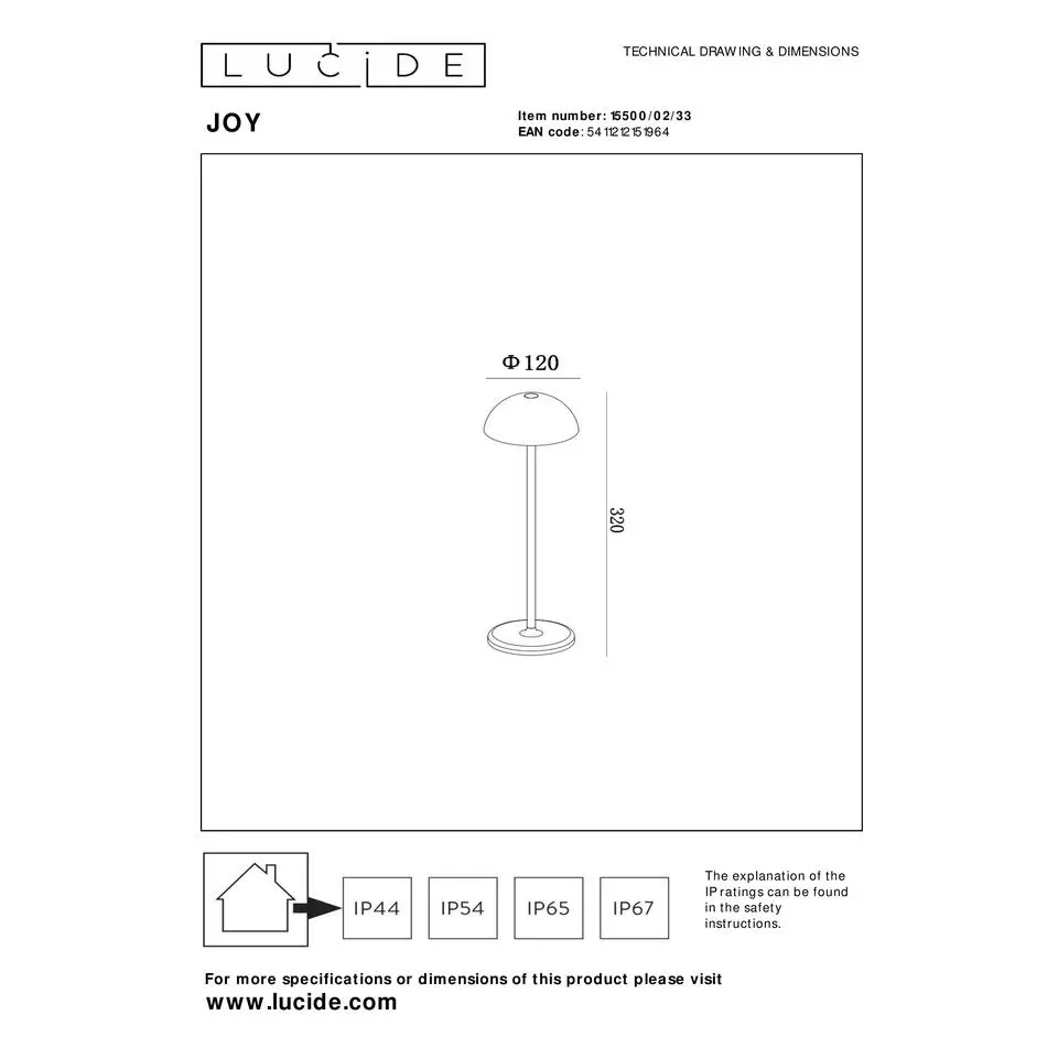 Lucide JOY Tafellamp - Groen