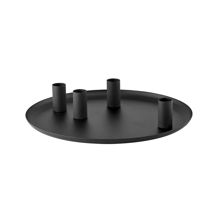 Blomus - Loha Kerzenhalter, oval, schwarz