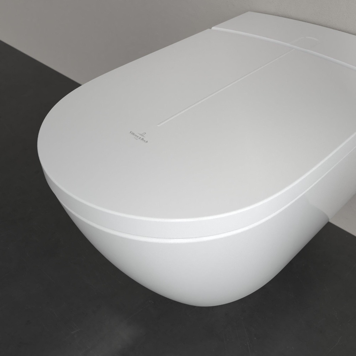 Villeroy & Boch ViClean douche wc randloos met softclose zitting wit glans