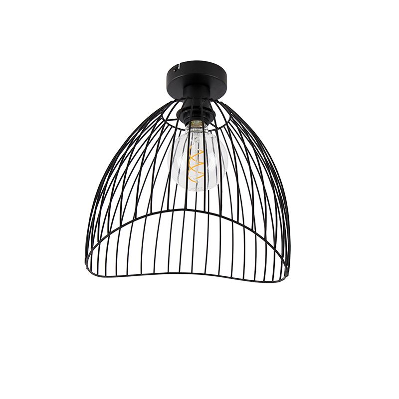 Design plafondlamp zwart 29 cm - Pua