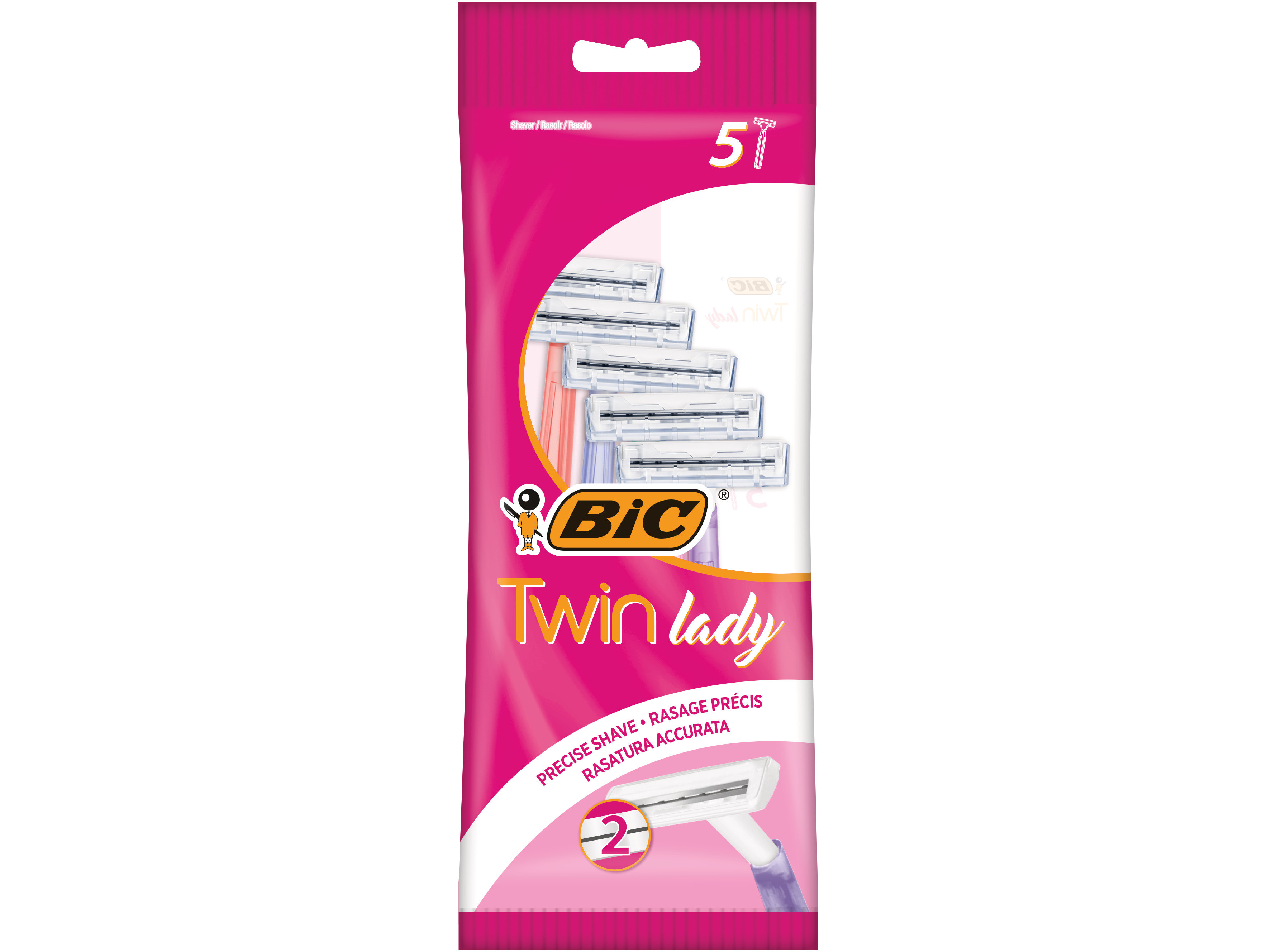 LÂMINAS DESCARTÁVEIS BIC TWIN LADY 5UN