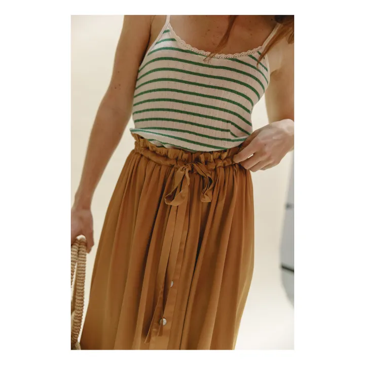 Emile et Ida Débardeur Zabare Rayures - Collection Femme | Vert