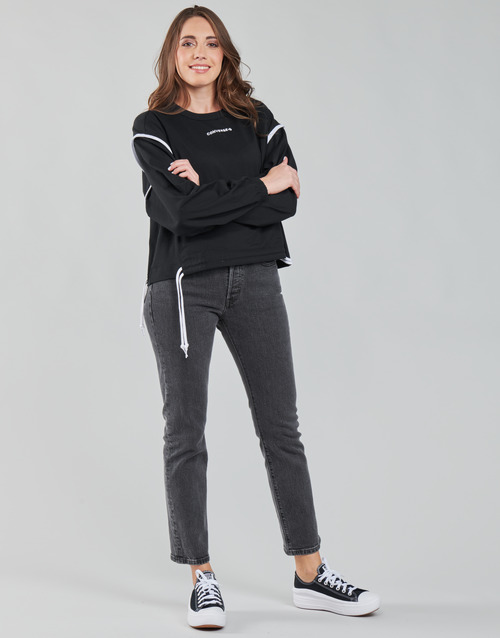 Converse - LONG SLEEVE JERSEY CREW - Noir