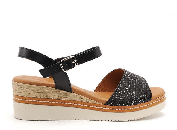Eva frutos nu pieds talons femme 569 noir