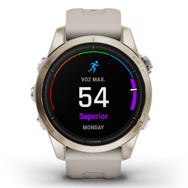 Montre cardio GPS GARMIN EPIX PRO (G2) 42MM SAPPHIRE SAPPHIRE SOFT GOLD LIGHT