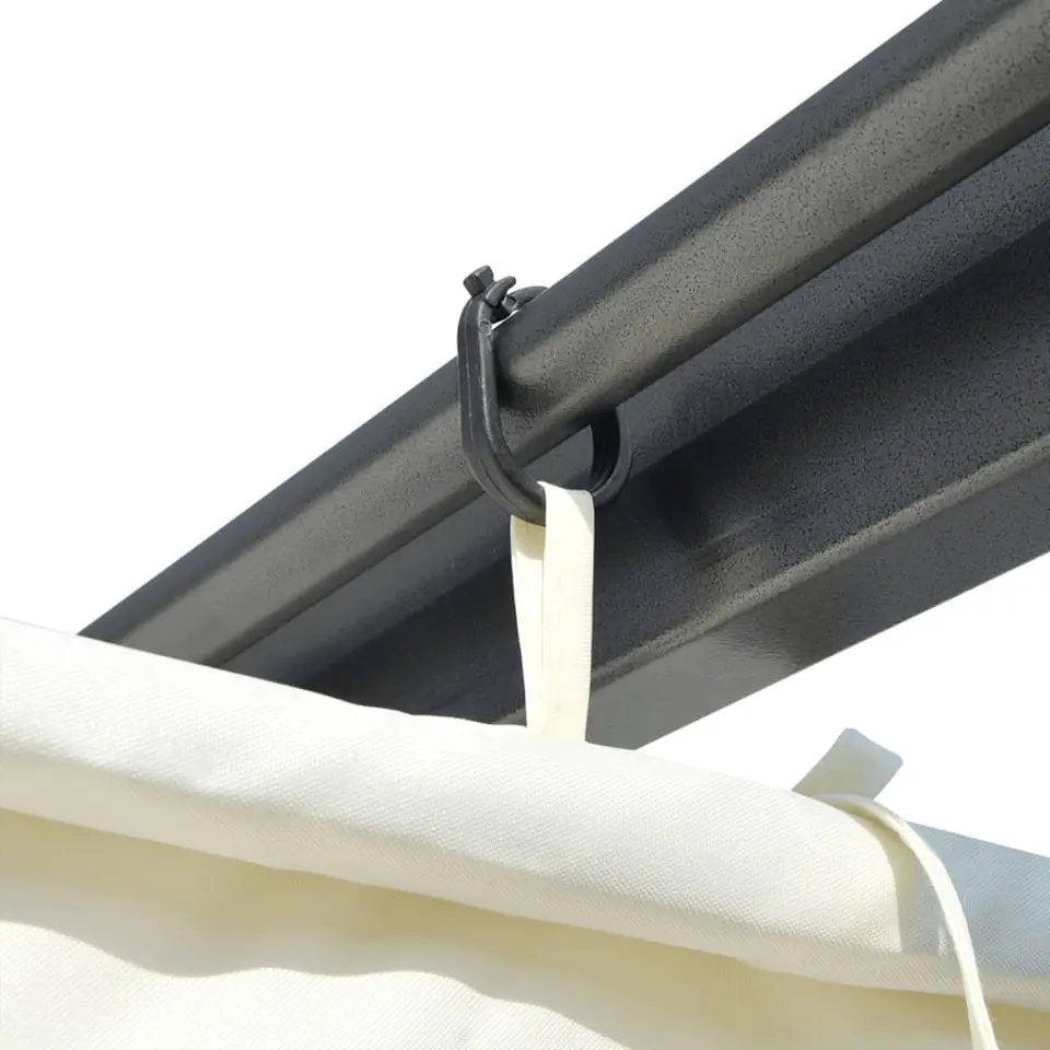 vidaXL - Pergola - Crème - Staal