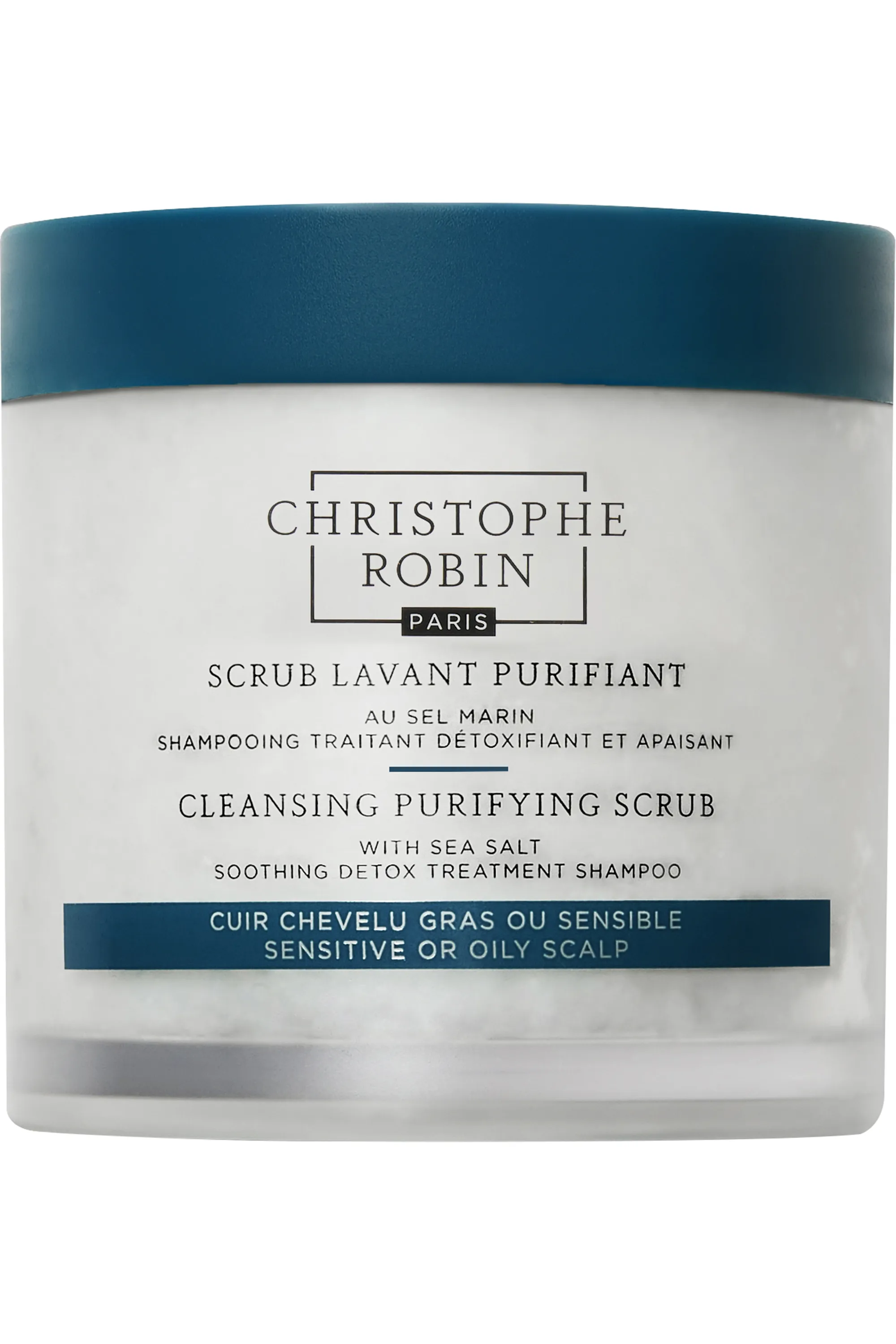 Christophe Robin Shampooing scrub lavant purifiant au sel marin-250 ml