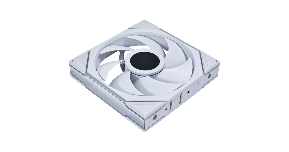 Lian LiUNI FAN TL 140 LCD Wireless RGB case fan  (Wit, 140 x 140 x 28 mm, PWM, 1x 9-pin USB)
