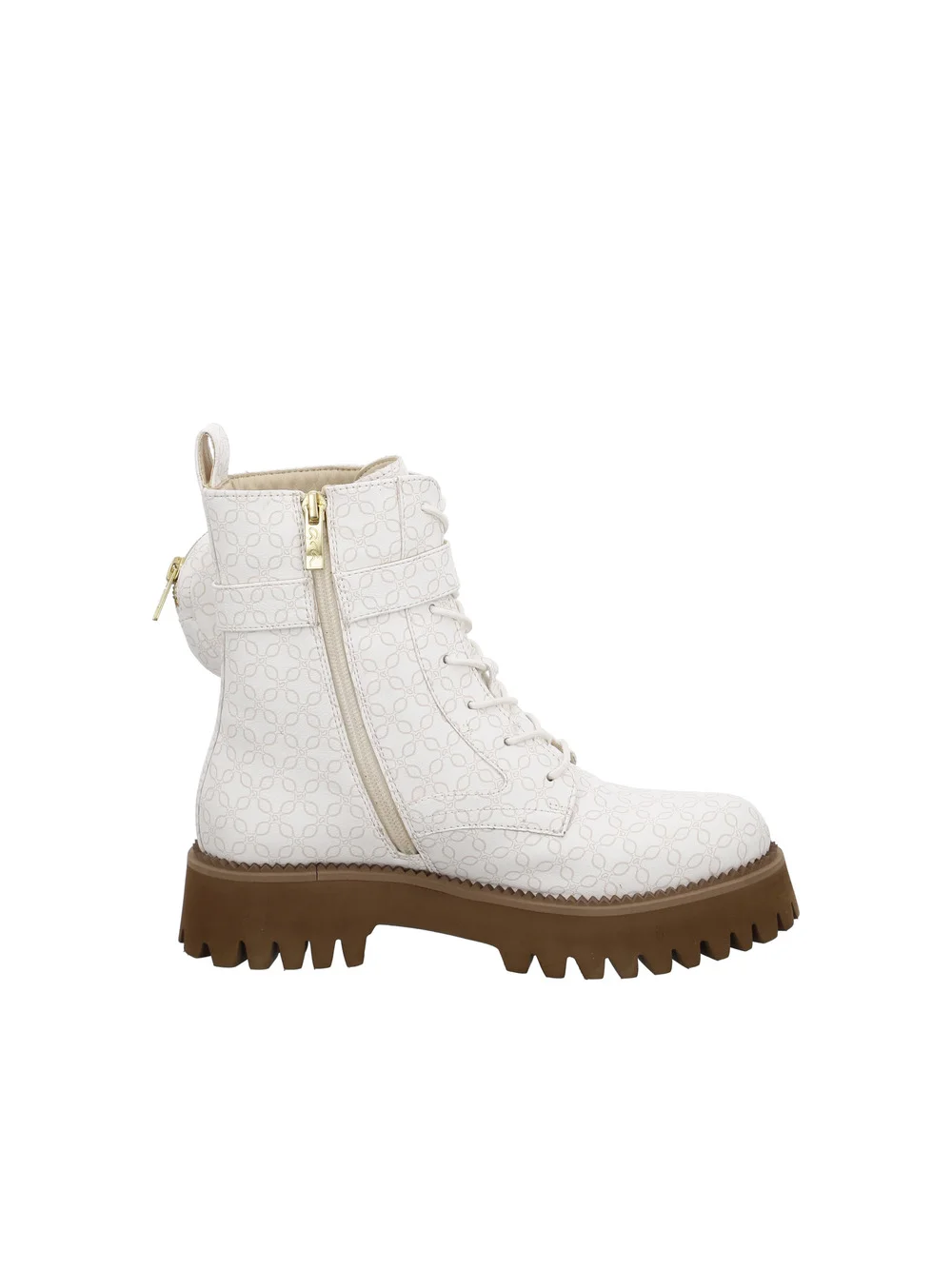 Stiefelette Amsterdam weiß-taupe