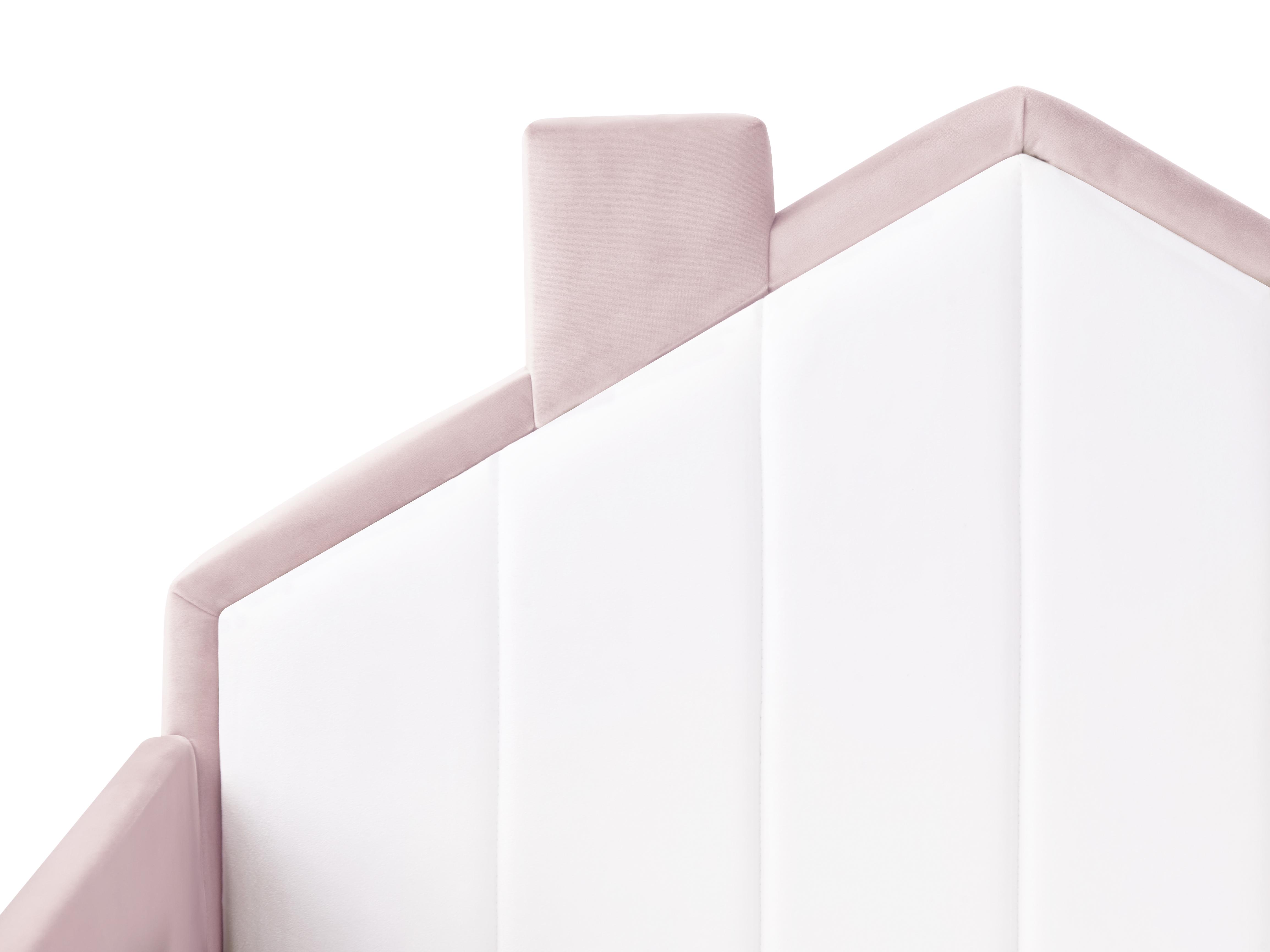 Kinderbed Huis Fluweel KERVAN 90 x 200 cm Roze