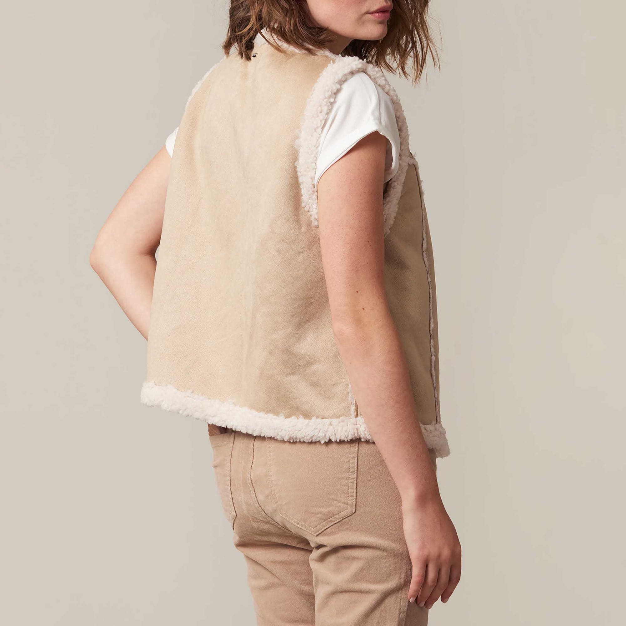 Gilet Femme beige