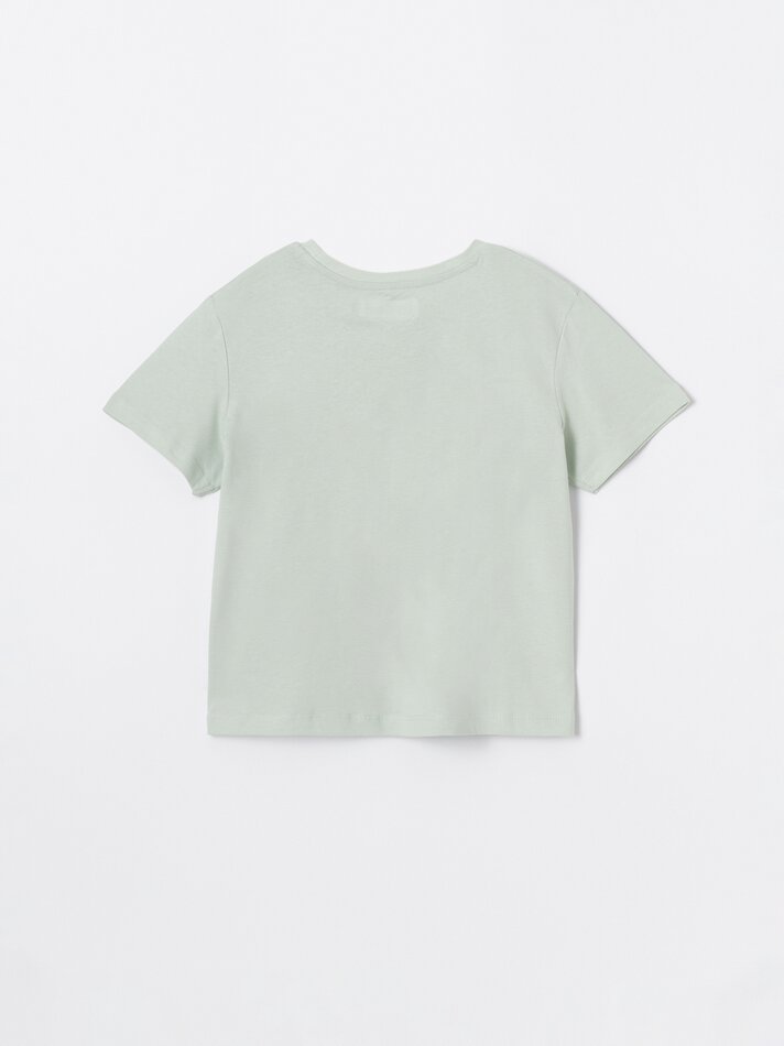 Pacote com 4 camisetas lisas de manga curta - Pretas