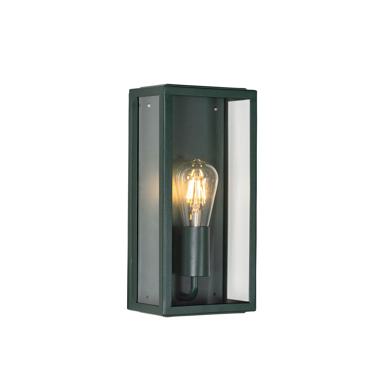 Industriële buiten wandlamp donker groen met glas IP44 - Rotterdam