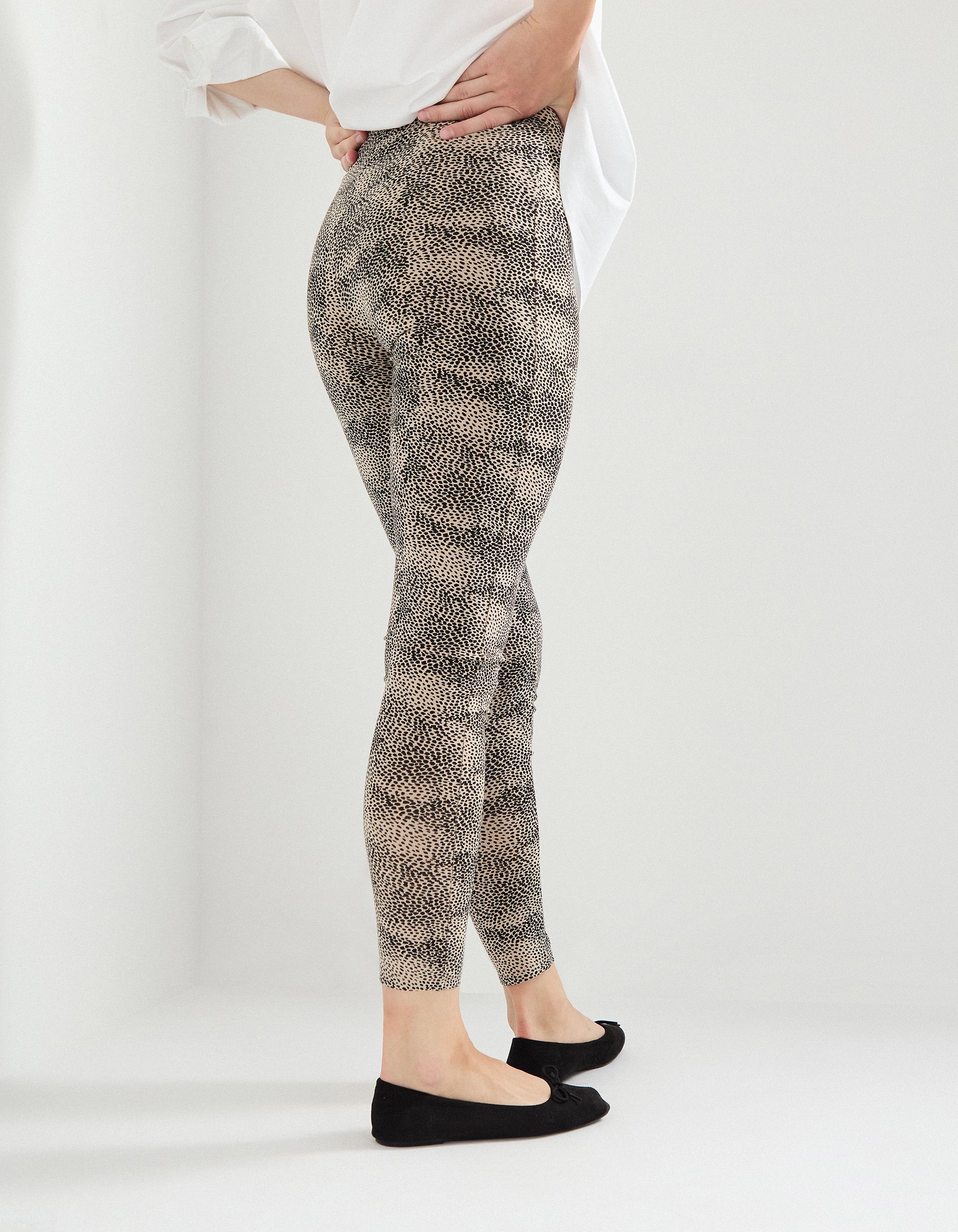 Leggings Estampados, Mulher, Bege