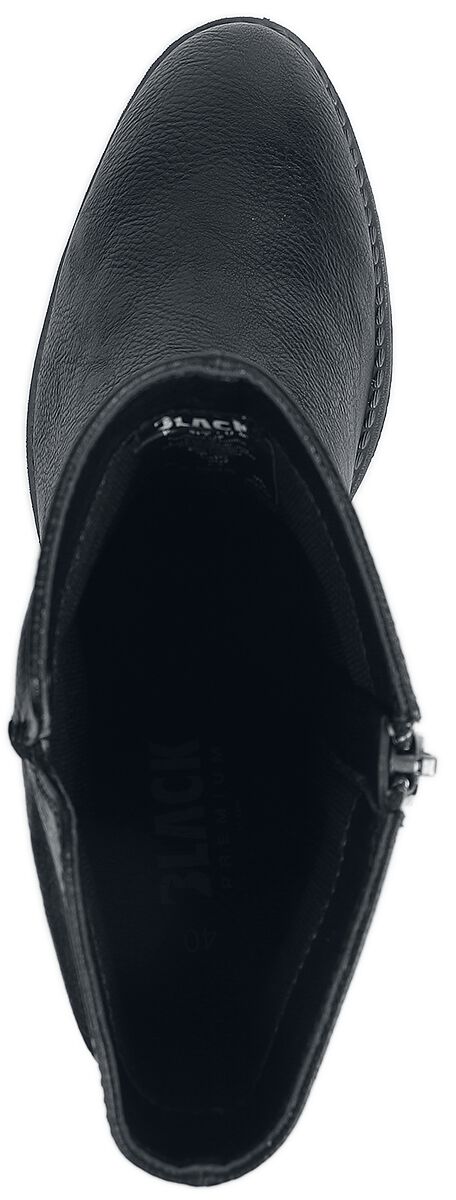 Bottines Noires À Talons | Black Premium by EMP Bottes