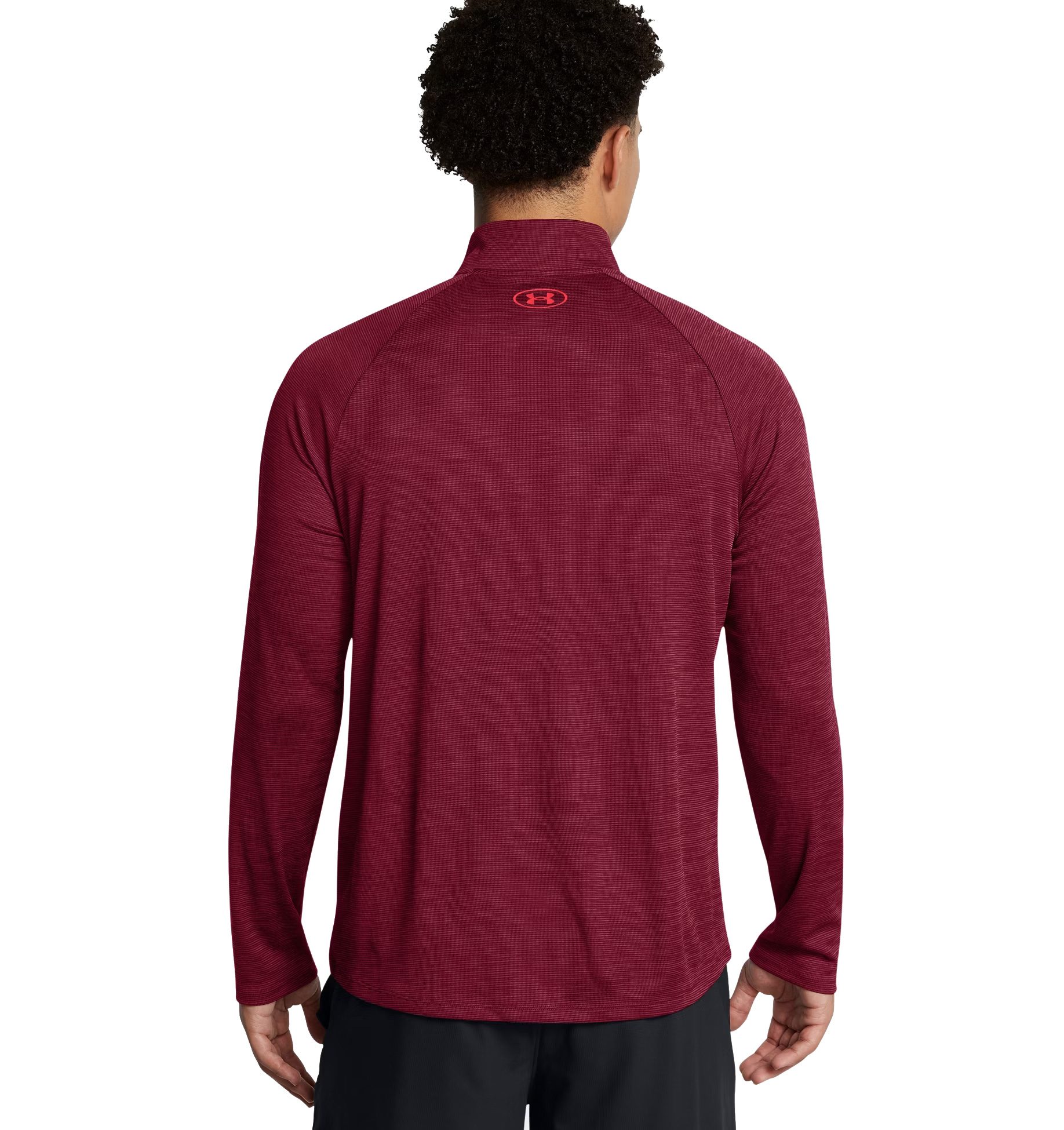 Under Armour Tech™ Textured 1/2 Zip Longsleeve Herren cardinal red