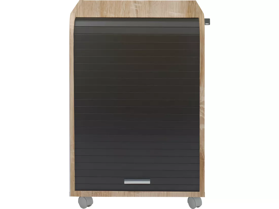 Caisson de Bureau Chêne Bicolore - Coloris: Noir