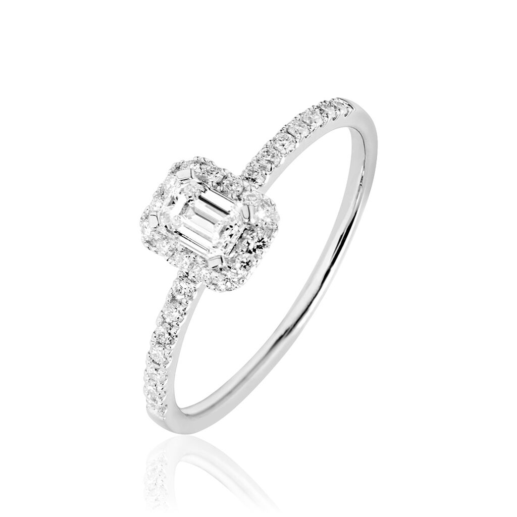 Bague Solitaire Meylia Or Blanc Diamant