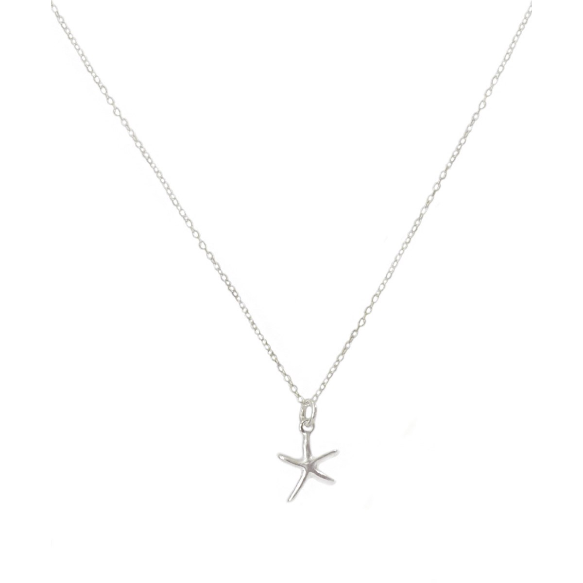Collier délicat pendantif étoile de mer  argent 925