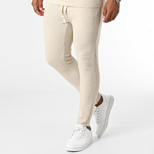 Ensemble Tee Shirt Et Pantalon Jogging Beige