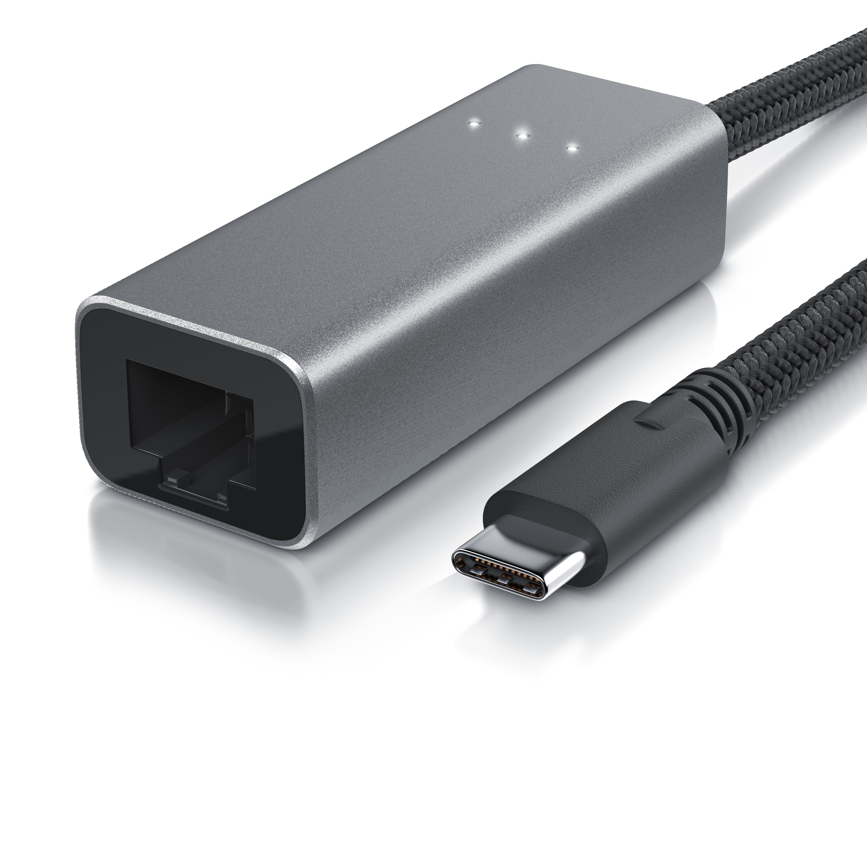 Primewire USB C Netzwerkadapter Gigabit - USB Typ C auf RJ45 Externe Netzwerkkarte RJ45 Konverter - Fast Ethernet 1000 Mbit - kompatibel mit iPad Pro