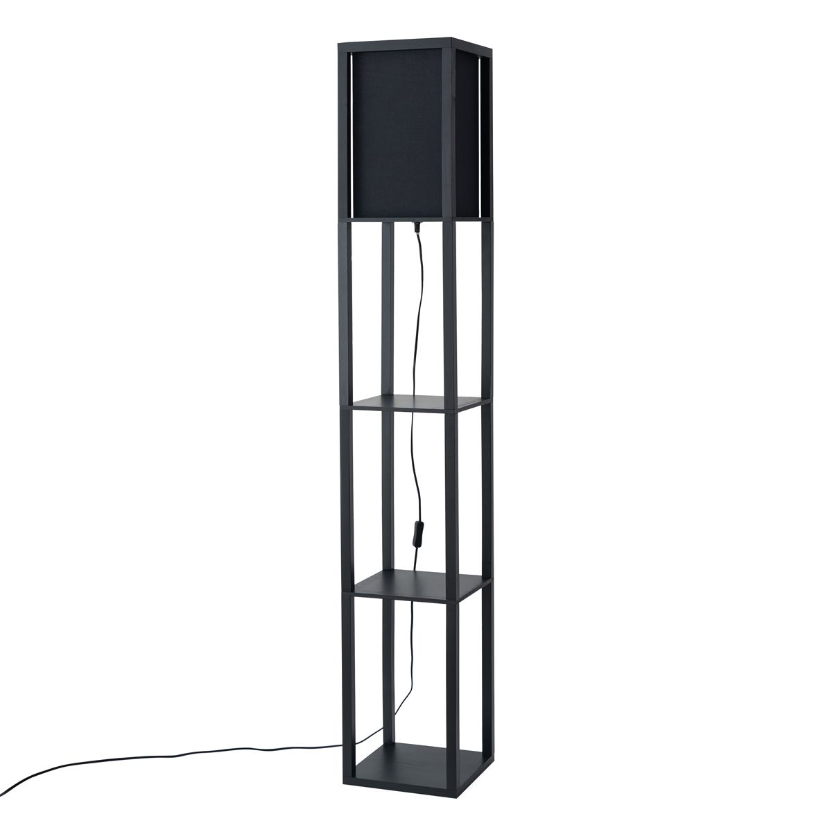 Smart vloerlamp zwart incl. Wifi A60 - Stojan