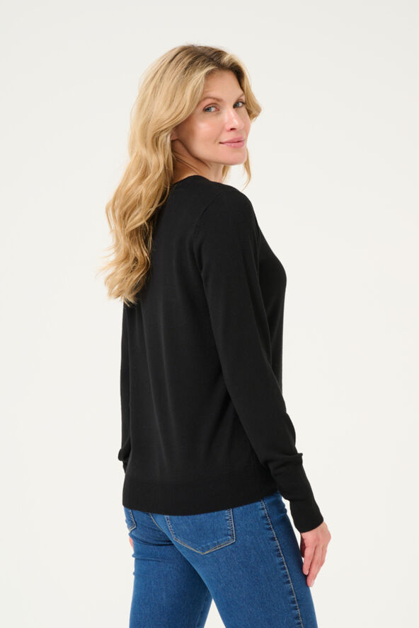 Kaffe KAlizza Knit Pullover Black deep