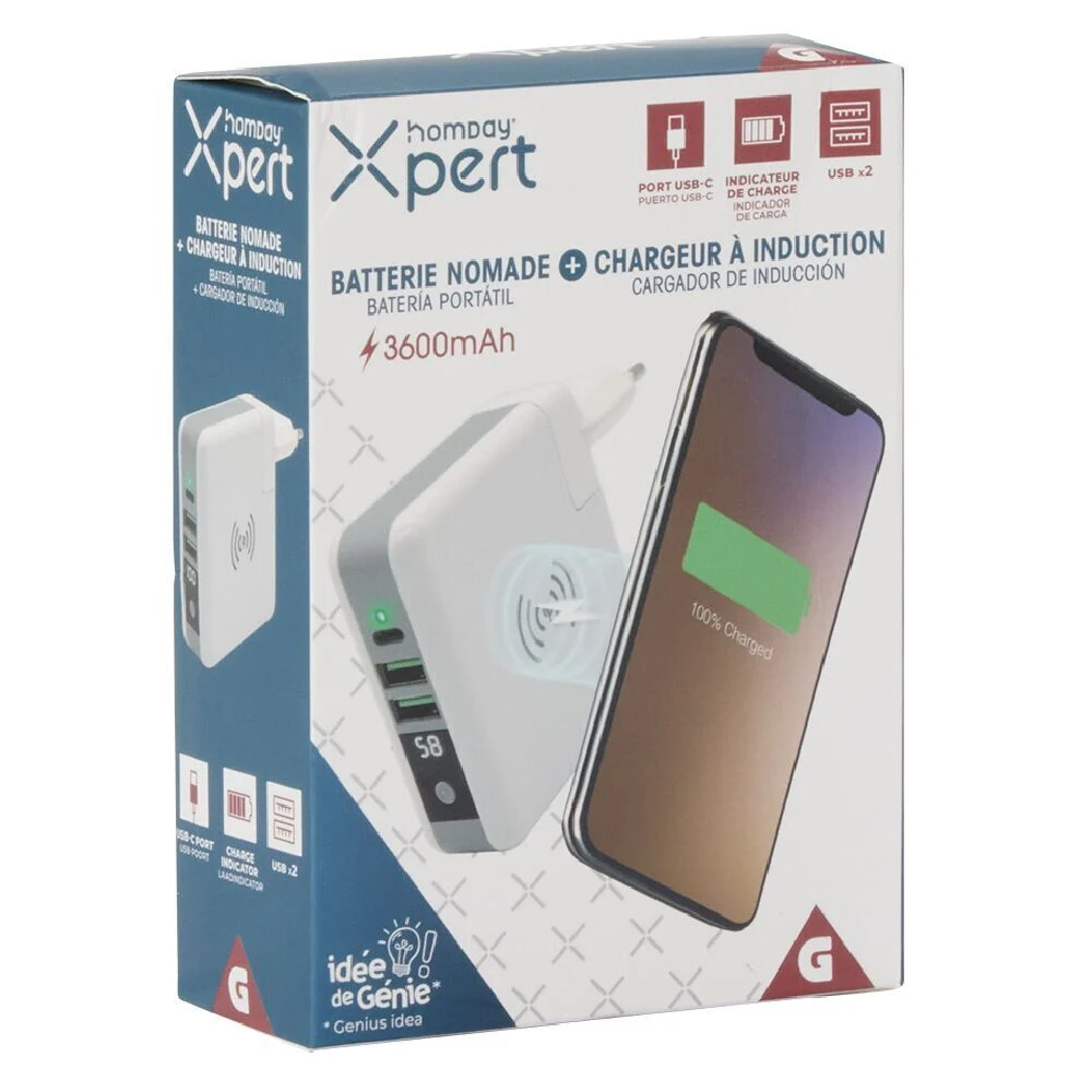 Batterie nomade et chargeur à induction