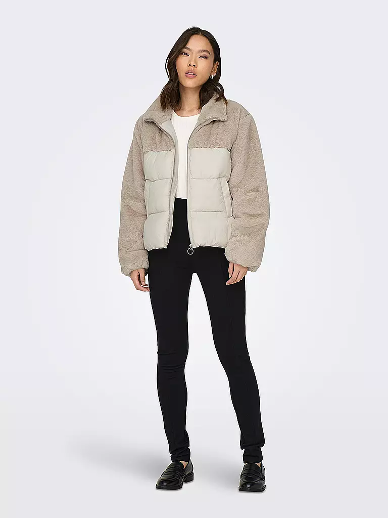 ONLY Steppjacke ONLWANJA hellgrau