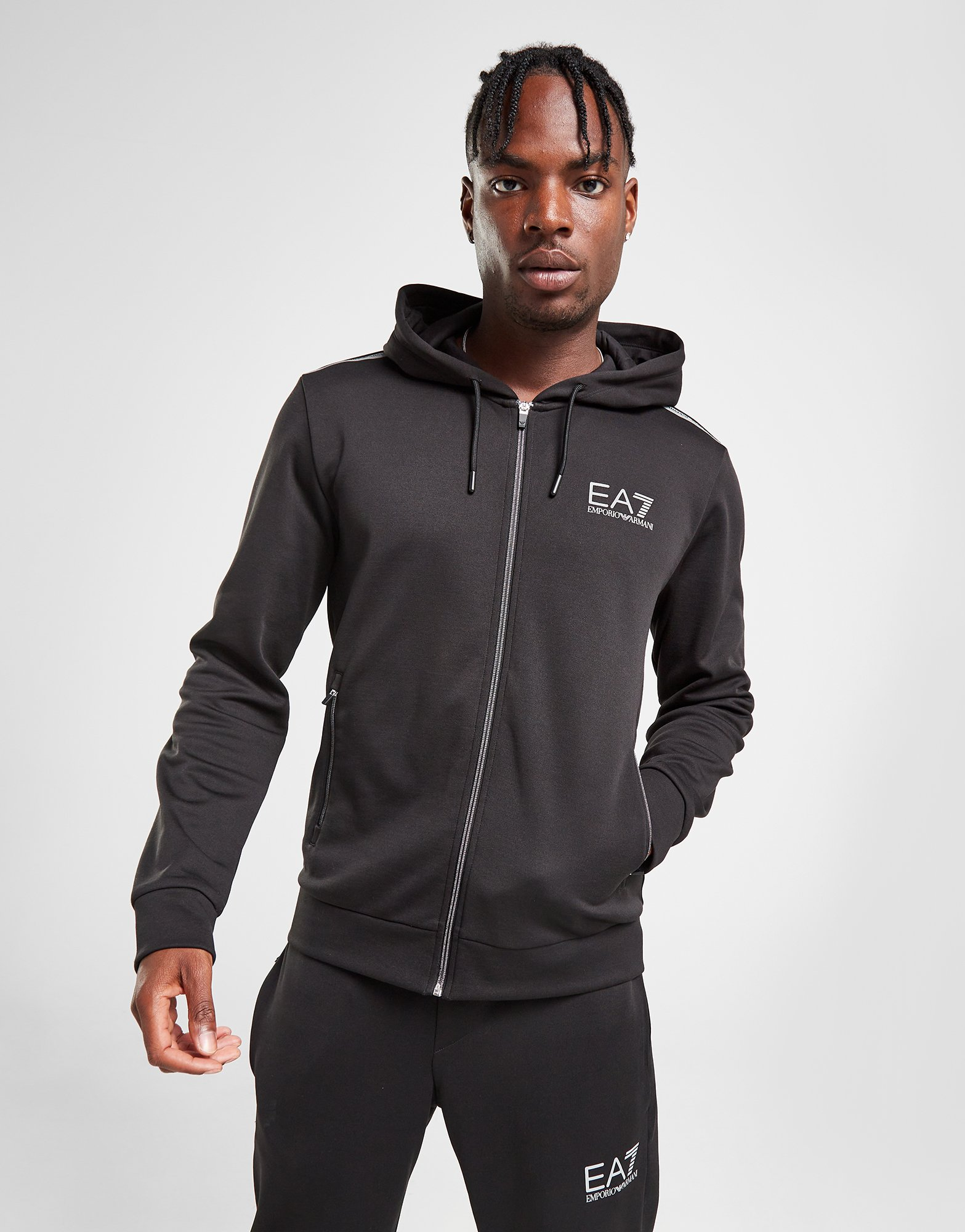 Emporio Armani EA7 Sweat à Capuche Zippé Homme