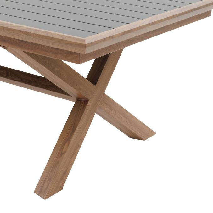 Table de jardin extensible AXIOME Graphite & Honey