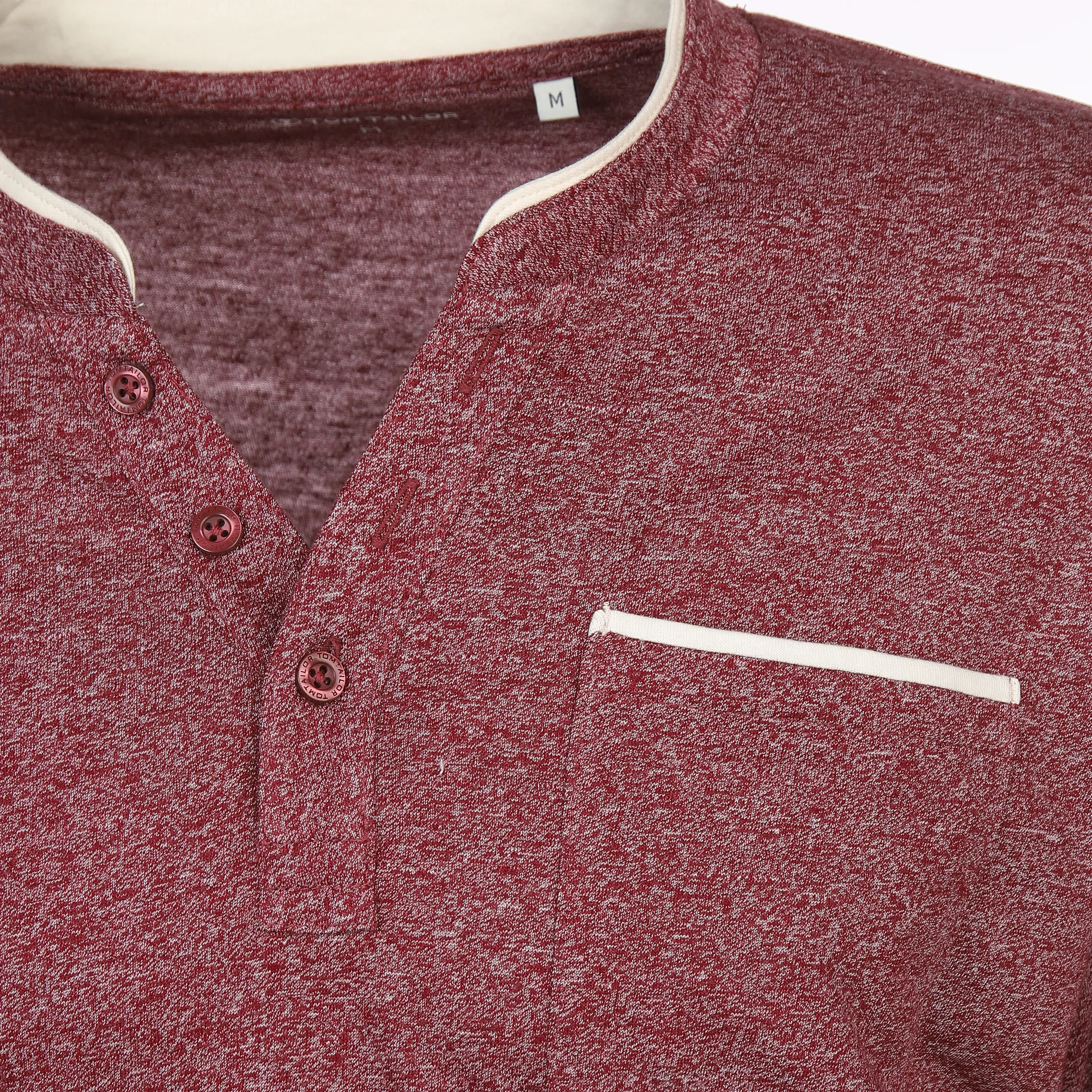 Herren Langarmshirt mit Brusttasche