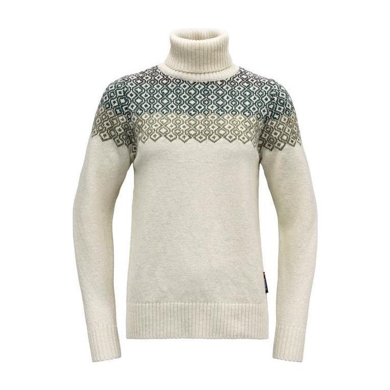Devold Syvde Wool High Neck Wmn Offwhite